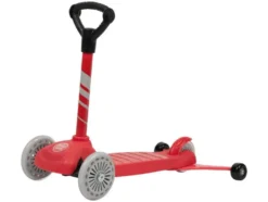 4-in-1 Tri-Scooter, mit Stützrädern