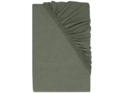 Jersey-Spannbettlaken mit Leinen, 140-160 x 200 cm