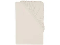 Jersey-Spannbettlaken mit Leinen, 140-160 x 200 cm