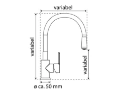 Küchenarmatur Flexo, mit Cold-Start Funktion