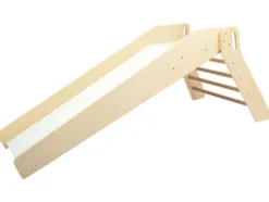 Kinder-Holzrutsche, mit Handlauf