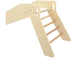 Kinder-Holzrutsche, mit Handlauf