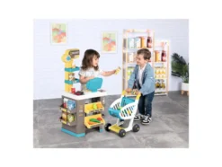 Kinder Kaufmannsladen mit Einkaufswagen