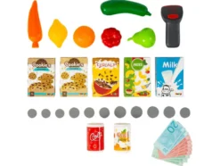 Kinder Kaufmannsladen mit Einkaufswagen