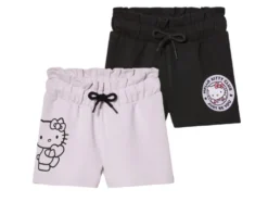 Kinder-Sweatshorts, 2 Stück, mit Baumwolle