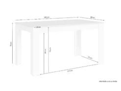 KIRA Tischgruppe, Tisch 140 oder 160 cm, 4 Stühle