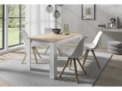 KIRA Tischgruppe, Tisch 140 oder 160 cm, 4 Stühle
