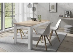 KIRA Tischgruppe, Tisch 140 oder 160 cm, 4 Stühle
