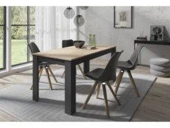 KIRA Tischgruppe, Tisch 140 oder 160 cm, 4 Stühle