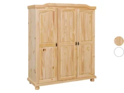 Kleiderschrank im Landhausstil, aus lackiertem Massivholz