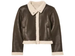 Kleinkinder Kinder Bikerjacke in Velourslederoptik