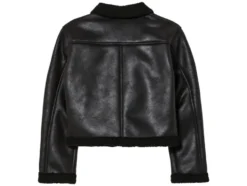 Kleinkinder Kinder Bikerjacke in Velourslederoptik