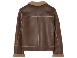 Kleinkinder Kinder Bikerjacke in Velourslederoptik