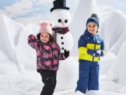 Kleinkinder Skijacke, mit Schneefang