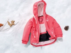 Kleinkinder Skijacke, mit Schneefang
