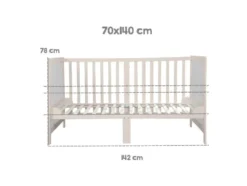 Kombi-Kinderbett »Easy Sleep«, 70x140 cm