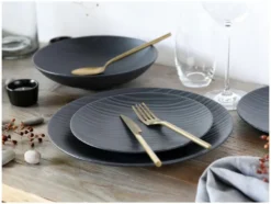 Kombiservice »Waves Black«, 12-teilig