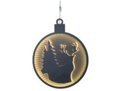 LED-Dekoration mit weihnachtsmotiv
