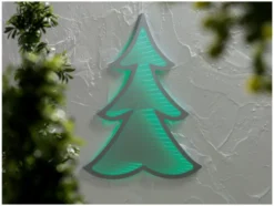 LED-Dekoration mit weihnachtsmotiv