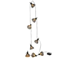 LED-Lichterkette, 8 Lampenschirmen