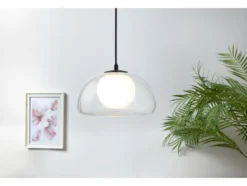 LED-Pendelleuchte, Lampenschirm aus hochwertigem Glas
