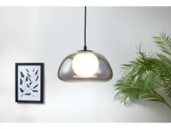 LED-Pendelleuchte, Lampenschirm aus hochwertigem Glas
