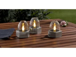 LED Solarleuchten / Tischleuchten, 3 Stück