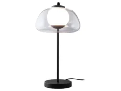 LED-Tischleuchte, Lampenschirm aus hochwertigem Glas