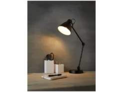 LED-Tischleuchte, mit neigbarem Federgelenk-Arm