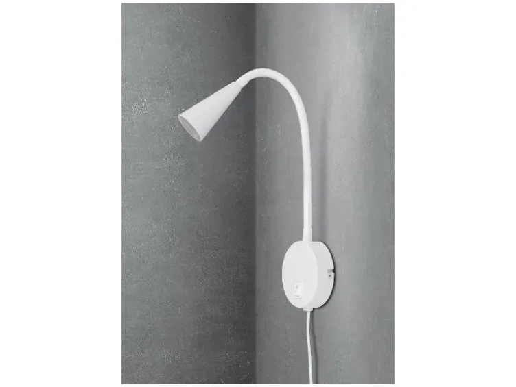 LED-Wandleuchte, mit flexiblem Metallhals