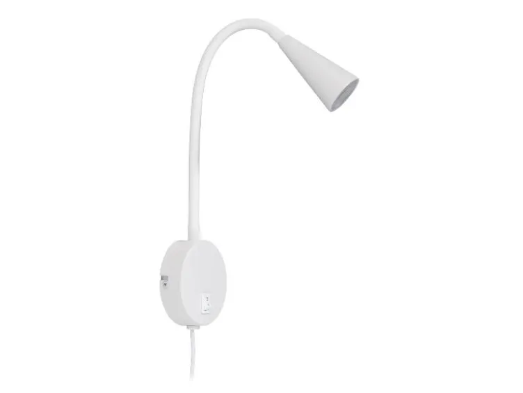 LED-Wandleuchte, mit flexiblem Metallhals