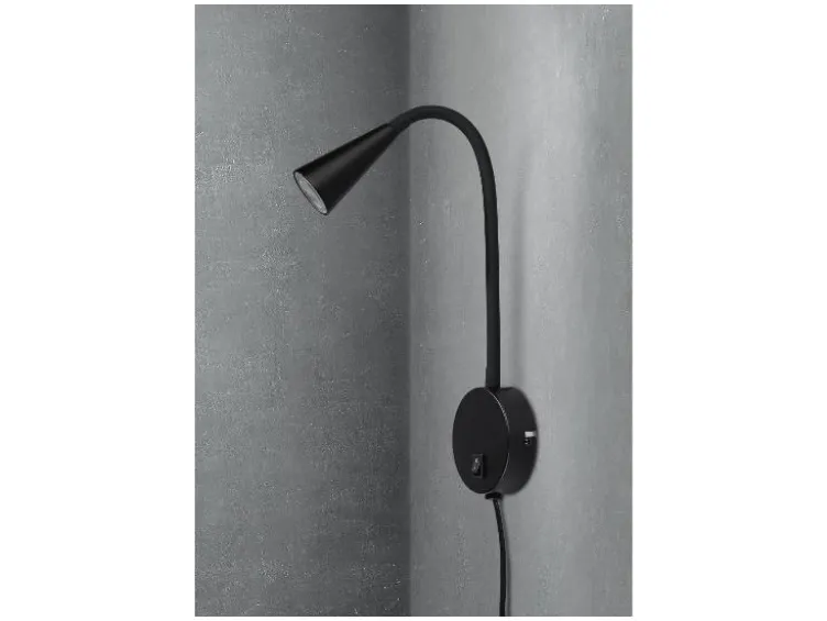 LED-Wandleuchte, mit flexiblem Metallhals