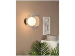 LED-Wand- und Deckenleuchte, Lampenschirm aus hochwertigem Glas