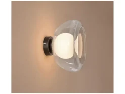 LED-Wand- und Deckenleuchte, Lampenschirm aus hochwertigem Glas