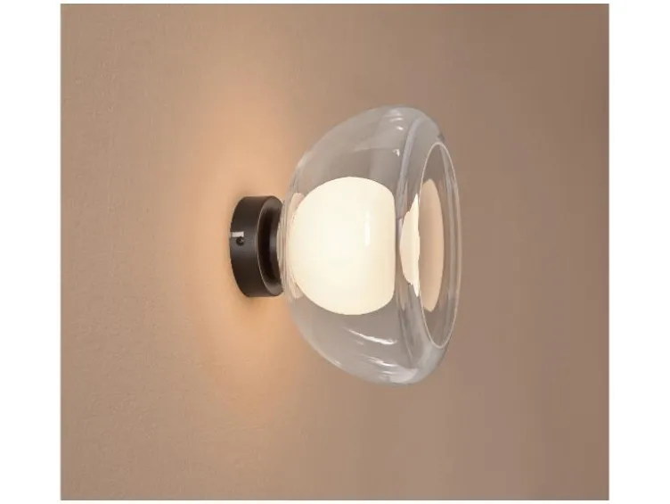 LED-Wand- und Deckenleuchte, Lampenschirm aus hochwertigem Glas