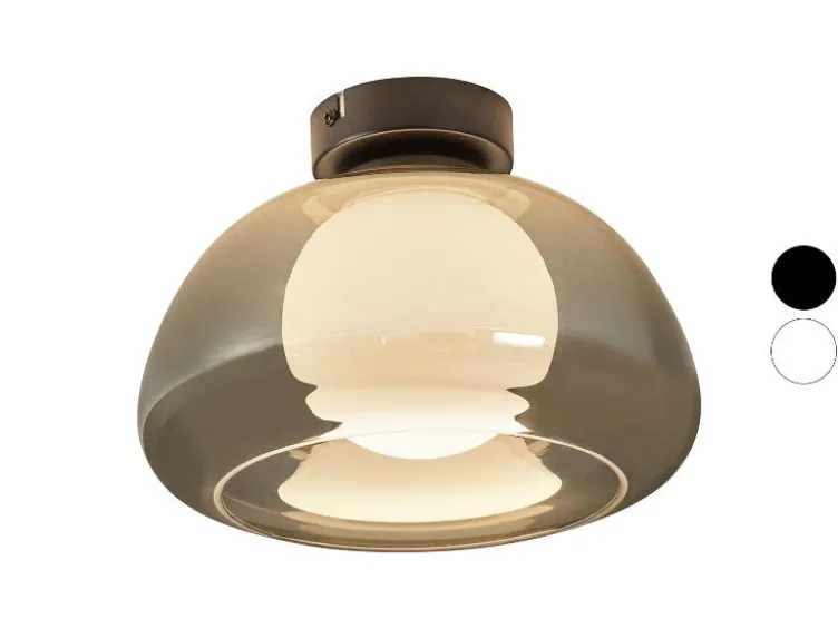 LED-Wand- und Deckenleuchte, Lampenschirm aus hochwertigem Glas