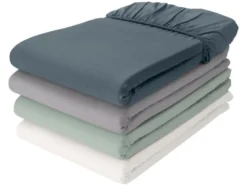 Luxus Satin Spannbettlaken, 180-200x200x27cm