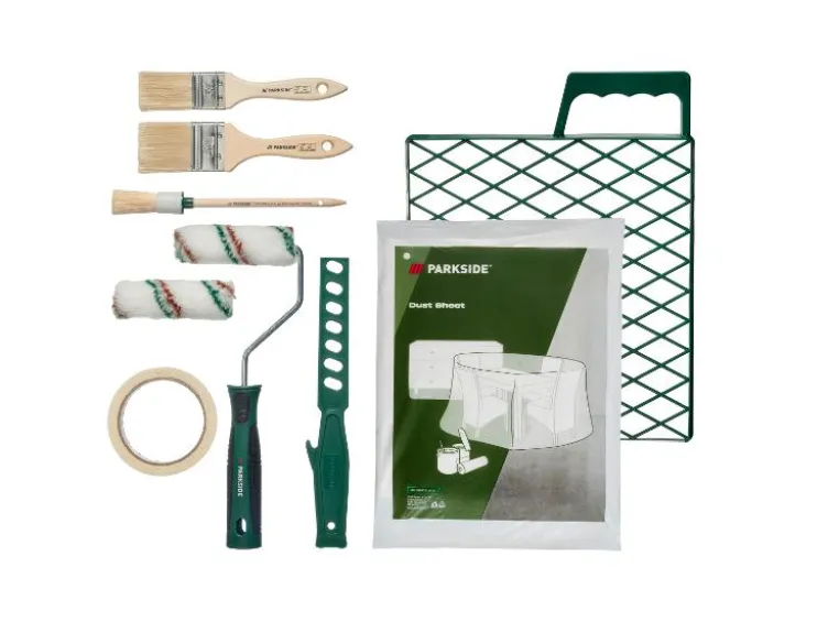 Maler-Starter-Set, 7- bzw.- 10-tlg. Farbwalze mit Alu-Teleskopstange, 3-tlg.