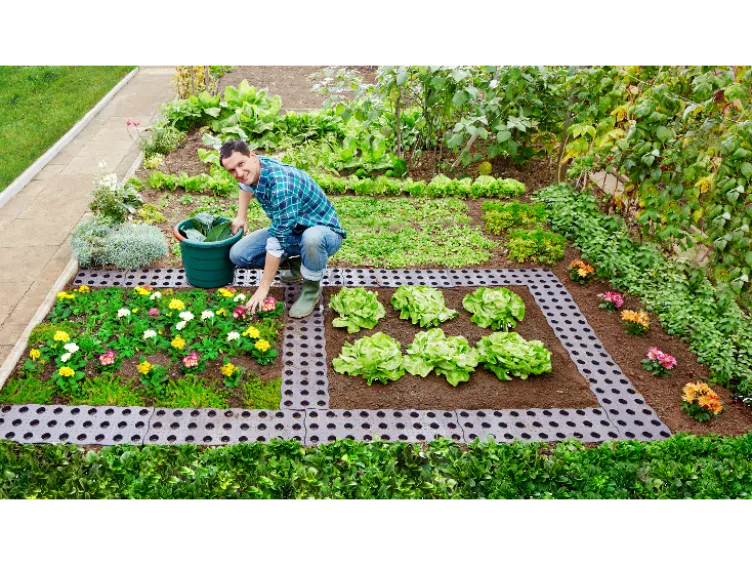MAXI-Beetplatte 70 x 24 cm Gartenzubehör braun