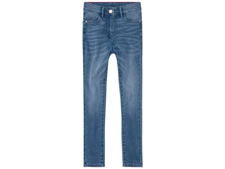 Mädchen Jeans, mit hohem Baumwollanteil
