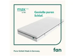 Mehrzonen-Komfortschaumkern-Matratze »max foam by fan« 90x200 cm von Stiftung Warentest 
