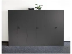 Metallschrank anthrazit, H 168 X B 80 X T 40cm, 250kg Belastung