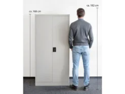 Metallschrank mit Sicherheits-Zylinderschloss