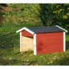 Mährobotergarage, Holz, rot, L 76 x B 68 x H 52 cm