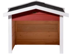 Mährobotergarage, Holz, rot, L 76 x B 68 x H 52 cm