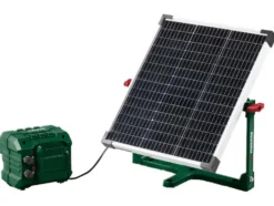 Mähroboter-Komplettset: Solar-Ladestation, PPAMR 1250 A1 mit Kamera & Garage