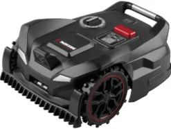 Mähroboter-Komplettset: Solar-Ladestation, PPAMR 1250 A1 mit Kamera & Garage