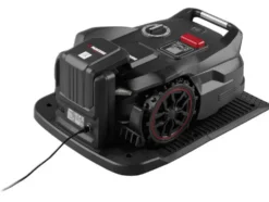 Mähroboter-Komplettset: Solar-Ladestation, PPAMR 1250 A1 mit Kamera & Garage