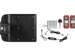 Mähroboter-Komplettset: Solar-Ladestation, PPAMR 1250 A1 mit Kamera & Garage