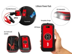 Mobile Autostarthilfe Lithium Powerpack 16.000mAh